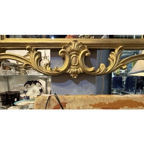 Vintage Italian Rococo Gilt Wood Mirror by Palladio For Sale In Minneapolis - Image 6 of 11