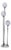 Three-Light Floor Lamp Attributable to Targetti Sankey Design 70, 1970s For Sale