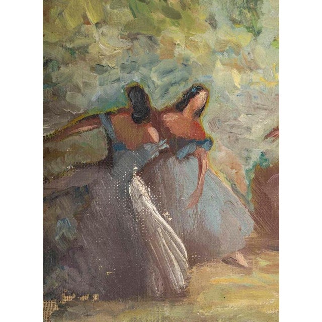 Spadolini, The Dancers, Early 20th Century, Oil on Canvas For Sale - Image 4 of 8