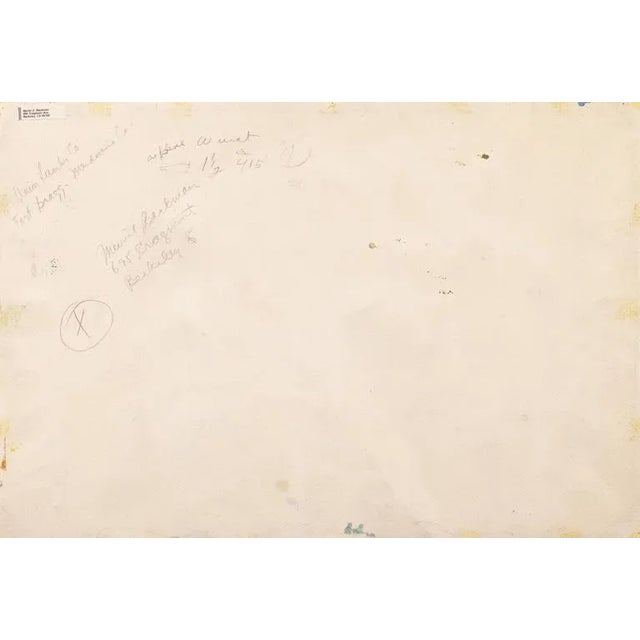 Paper 'Fort Bragg Lumber Mill' by Muriel Backman; California Post-Impressionist Woman Artist, Kingsley Art Club For Sale - Image 7 of 8