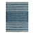 Rug & Kilim's Contemporary Dhurrie Rug in Blue and Off-White Stripes - 9x12 For Sale