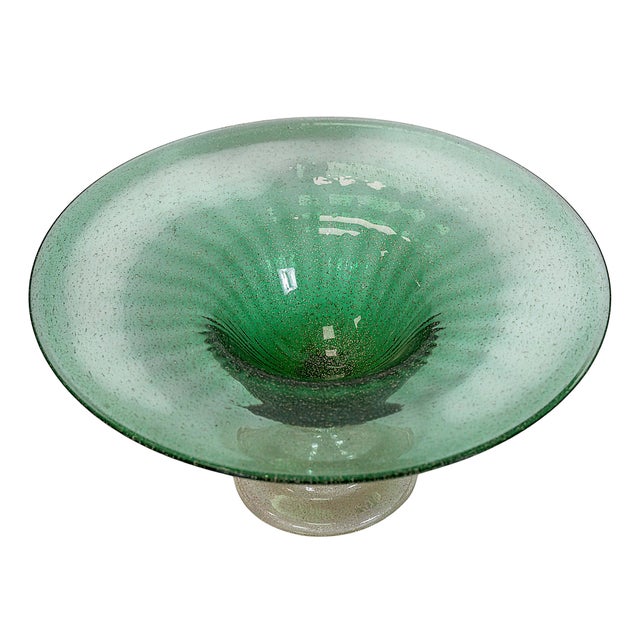 Vintage Italian Murano Glass Vase Centerpiece, 1980 For Sale - Image 6 of 8