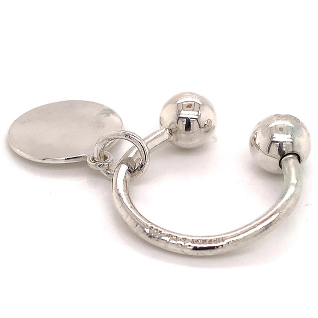 Silver 1990s Tiffany & Co Estate Sterling Silver Keychain For Sale - Image 8 of 12