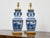 1920s Blue and White Porcelain Table Lamps, Asian - Pair For Sale - Image 9 of 11