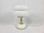 Gold Mid-Century Milk Glass and Brass Table Lamp from Napako, 1960s For Sale - Image 8 of 8