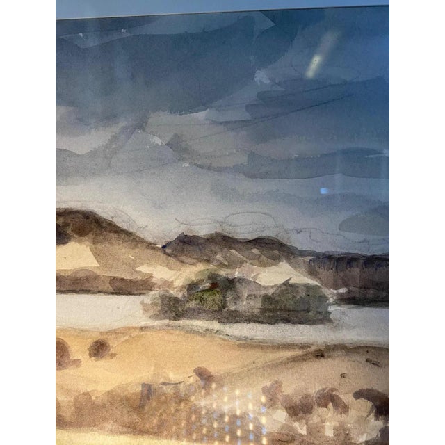 Edouard Arthur, Bretagne, Watercolor, 1977 For Sale - Image 6 of 8