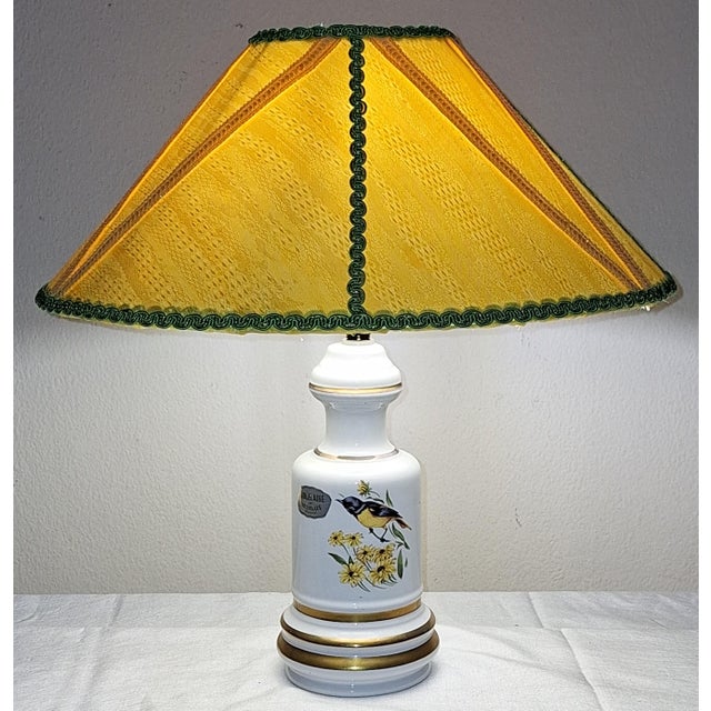 Vintage Belgian Table Lamp with White Porcelain Base, 1970s For Sale - Image 10 of 10