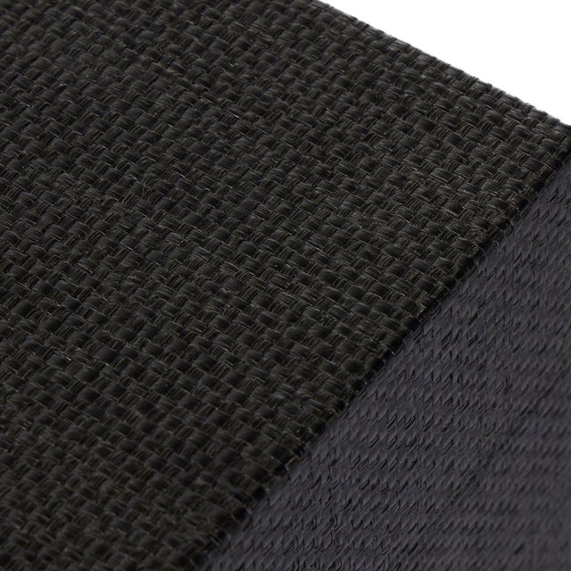 Contemporary Four Hands Fiona Nightstand - Black Raffia For Sale - Image 3 of 12