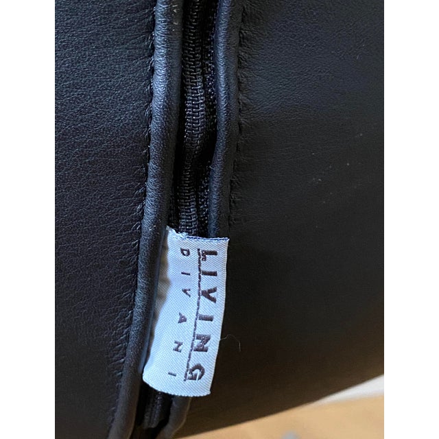 Metal Jelly Armchair in Black Leather by Piero Lissoni for Living Divani, Italy, 1990s For Sale - Image 7 of 9