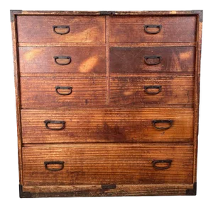Antique Japanese Tansu Drawer Cabinet, 1890s