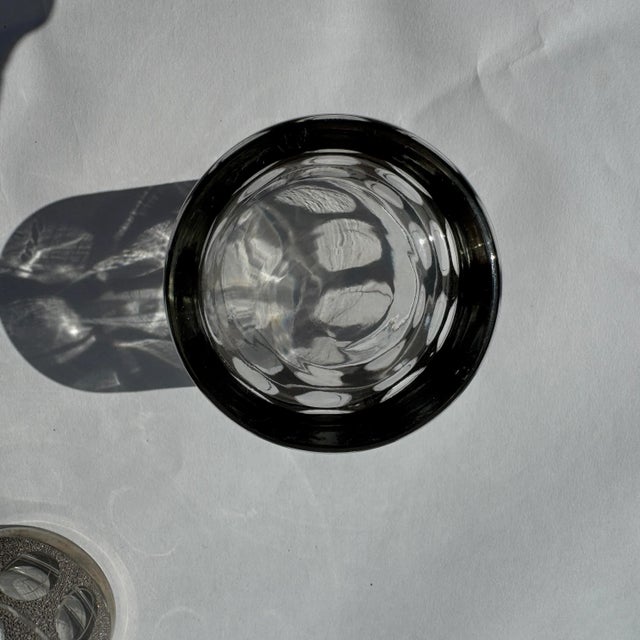 1960s Mid Century Modern Silvery Culver Pisa Old Fashioned Lowball Glasses- Set of 3 For Sale In Columbia, SC - Image 6 of 6