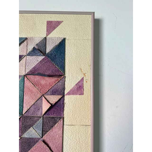 70's Postmodern Mixed Media Collage Wall Art by British Artist Carol Owen For Sale - Image 10 of 13