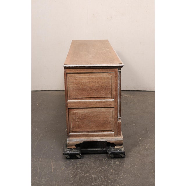 Tan French 6.25 Ft Long Oak Sideboard, 19th C. For Sale - Image 8 of 12