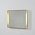 Rectangular mirror from the 1970s, framed in folded gold-tone metal with a continuous, rounded edge. Its simple, elegant...