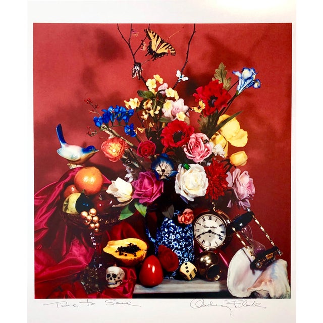 Photorealism Audrey Flack, Pop Art Vintage Color Photograph Dye Transfer Print "Time to Save" Audrey Flack, 1984 For Sale - Image 3 of 10