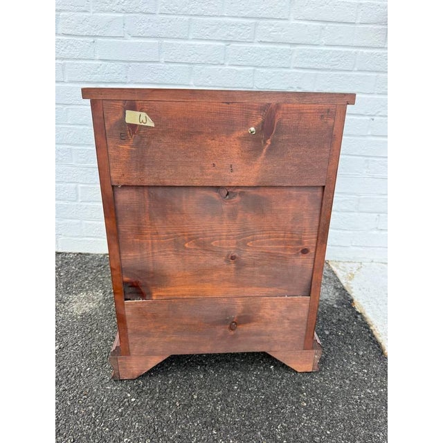 Vintage Chippendale Style 5 Drawer Nightstand by Tom Selly For Sale - Image 10 of 13