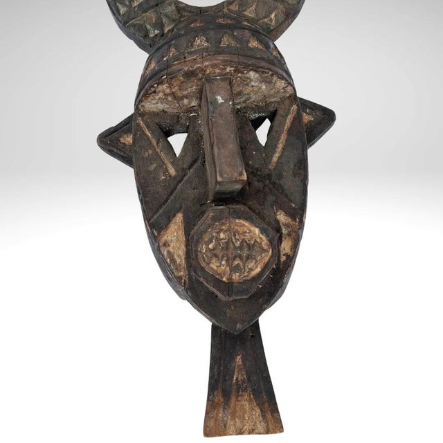 African Early 20th Century Bobo Wooden Mask Burkina Faso For Sale - Image 3 of 9