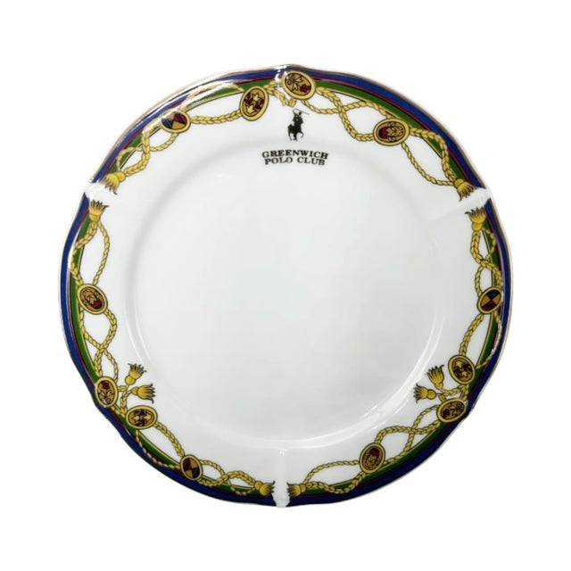 Vintage the Greenwich Polo Club Equestrian Plate 9"d For Sale In Washington DC - Image 6 of 7