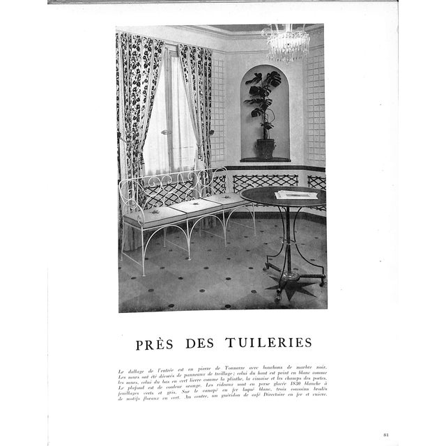 "Decoration De France: Appartements Et Hotels Particuliers" 1949 Carlhian, Andre For Sale - Image 9 of 11