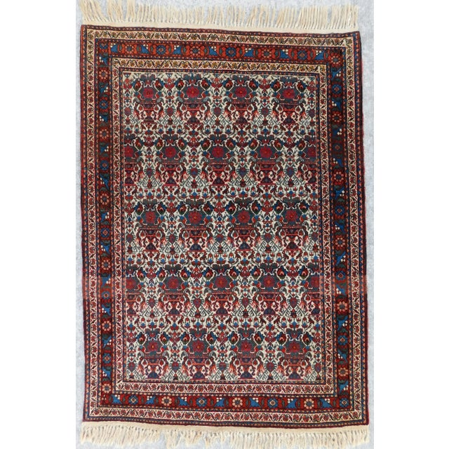 1930s Antique Persian Rug. 3'6"x 5' For Sale - Image 13 of 13