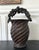 An extraordinary Japanese bamboo flower basket (ikebana) with a bespoken sculptural handle dated to the late 19th century...
