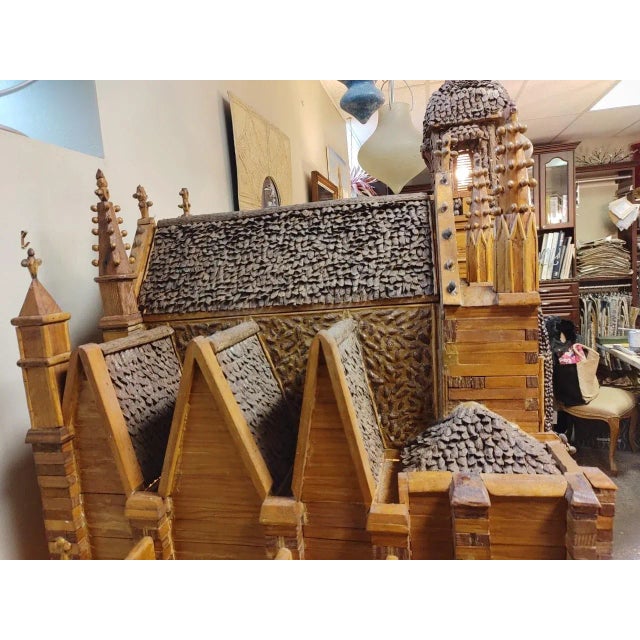 1950s 1950s Vintage French Folk Art Church For Sale - Image 5 of 13