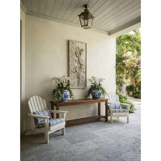 Stone Vintage Classical Botanical Tulip & Acanthus Scroll Hand-Carved Marble Wall Relief Panel For Sale - Image 7 of 12