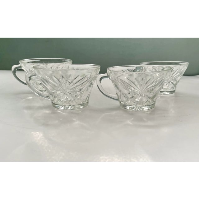 A classic mid 20th century American glass pattern made by the Anchor Hocking Glass Company in Lancaster, Ohio. Cups...