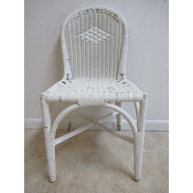 Antique Wicker Outdoor Patio Chair Chairish