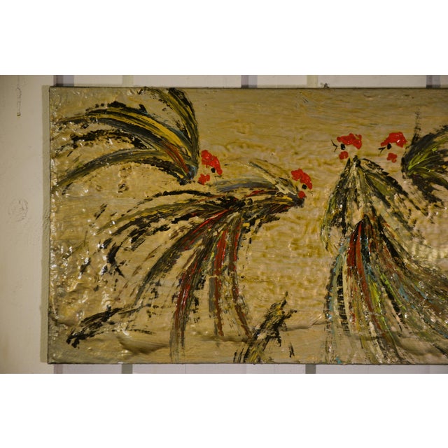 Deffp, Roosters, 2000s, Paint & Canvas For Sale - Image 3 of 7