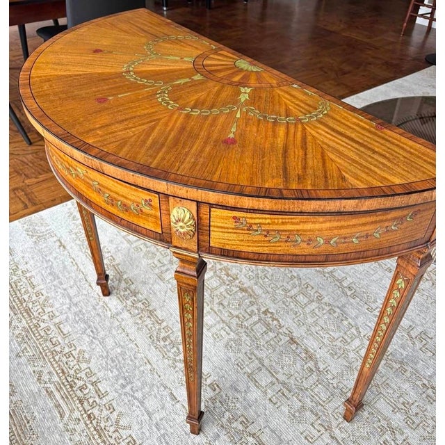 2000 - 2009 Vintage Maitland-Smith Adam Style Console Table For Sale - Image 5 of 12