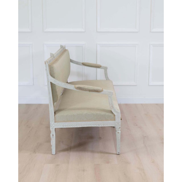 Swedish 19th Century Carved and Painted Pine Bench For Sale - Image 10 of 10