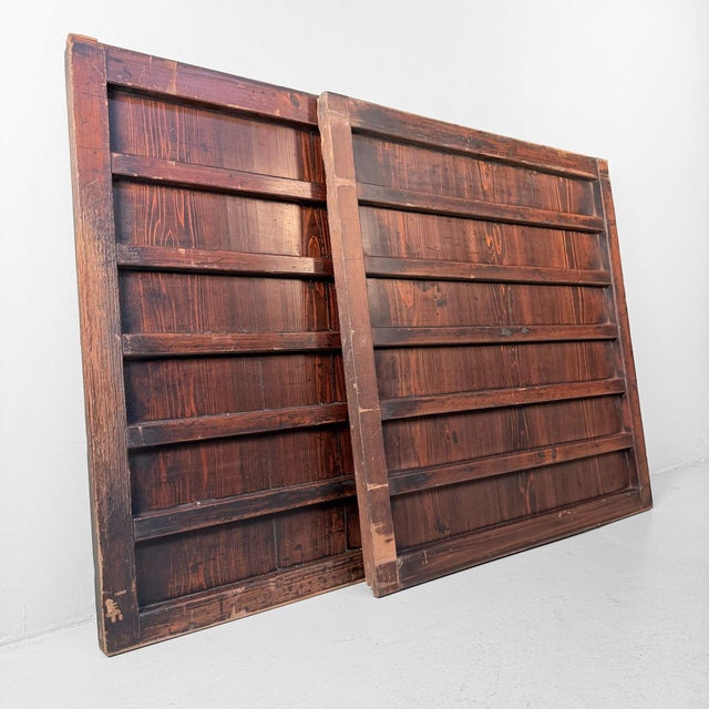 Japanese Wooden Wall Panels, 1890, Set of 2 For Sale - Image 4 of 18