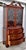 Vintage Chippendale Style Mahogany China Cabinet Hutch Serpentine Swan Neck For Sale - Image 15 of 15