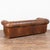 20th Century English Vintage Brown Leather Chesterfield Three Seat Sofa For Sale - Image 14 of 14