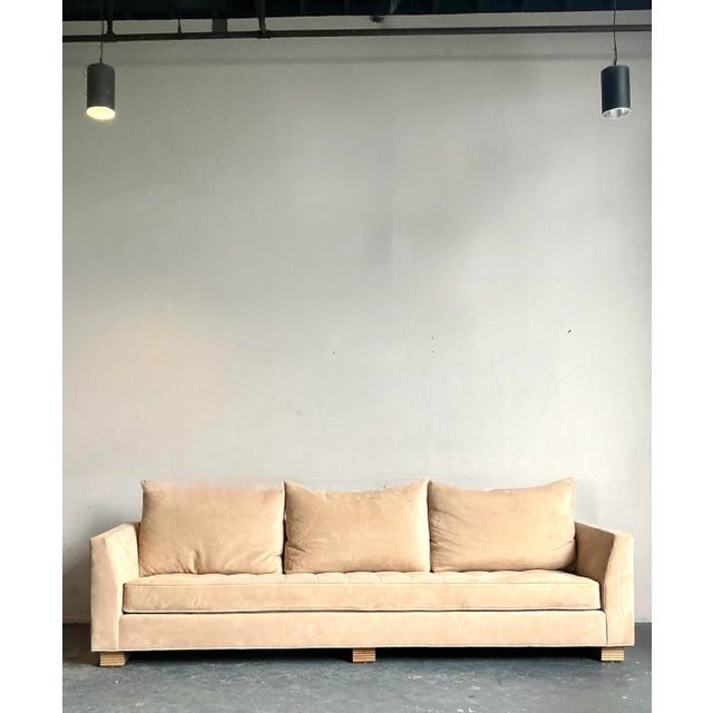 Wood Vintage Boho Tomlinson for Judith Norman Sofa For Sale - Image 7 of 12