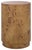 Siya Burl Round Accent Table in Brown For Sale In Philadelphia - Image 6 of 6