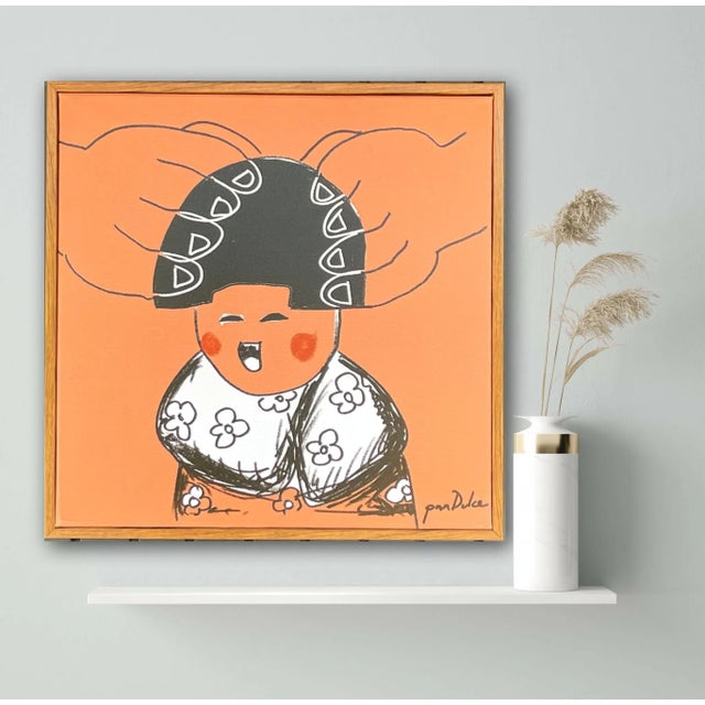 Happy by Pan Dulce Giclee on Canvas Framed For Sale In Los Angeles - Image 6 of 6