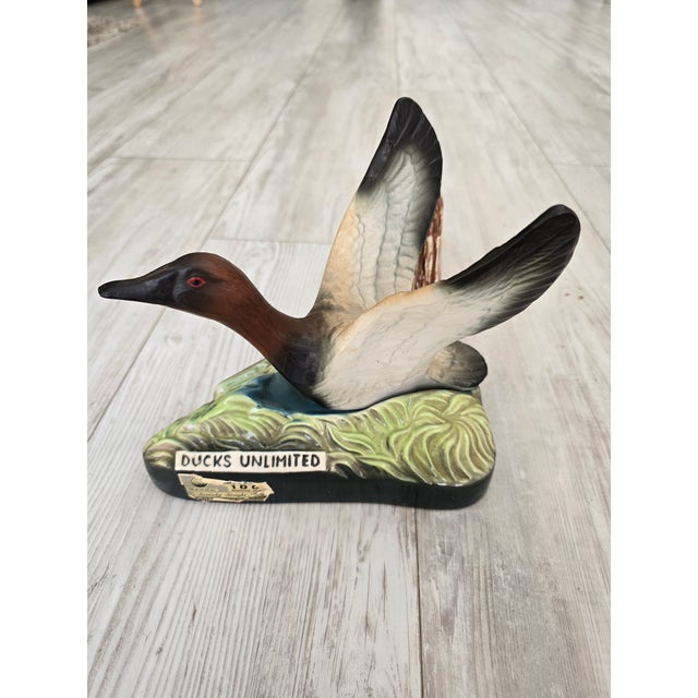 American Vintage 1979 Jim Beam Ducks Unlimited "Canvasback Drake" Regal China Decanter For Sale - Image 3 of 12