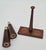 Brown Vintage Teak Salt and Pepper Set with a Stand, Netherlands, 1960s, Set of 3 For Sale - Image 8 of 9