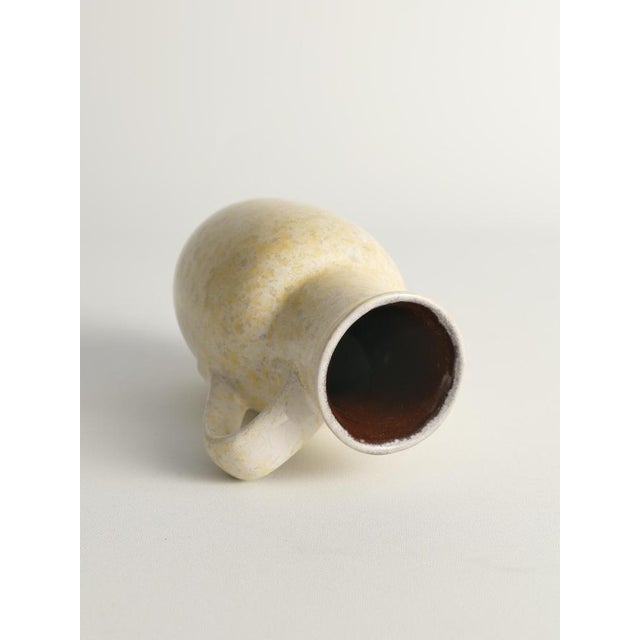 Mid-Century Modern Grey and Yellow Stoneware Vase by Strehla, 1970s For Sale - Image 9 of 15