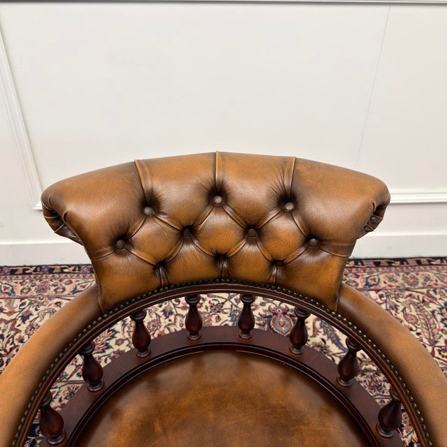 English Chairs from Springvale Chesterfield, Set of 4 For Sale - Image 5 of 16