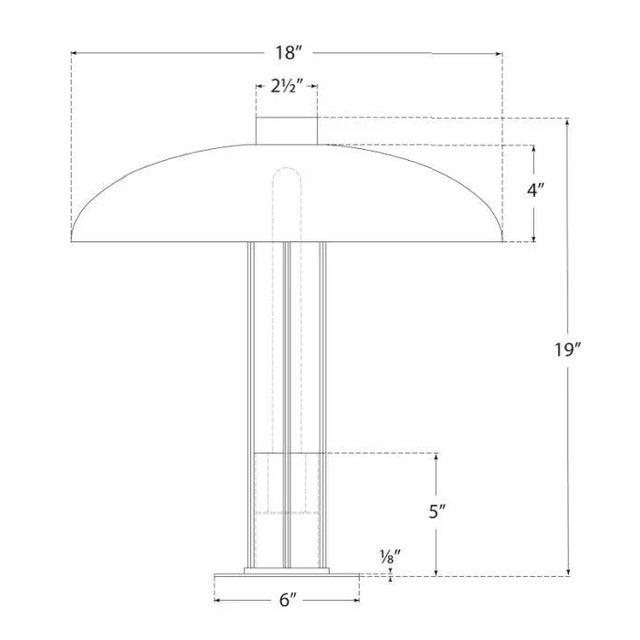 Modern Kelly Wearstler for Visual Comfort Signature Troye Medium Table Lamp in Polished Nickel with Clear Glass For Sale - Image 3 of 3