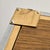 Brass and chrome framed mirror with angular shapes from the 1970s. with some surface scratches, stains and wear on the...