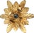 A very rare, large, decorative, and high-quality floral florentine ceiling or wall light in the shape of a flower, dating...