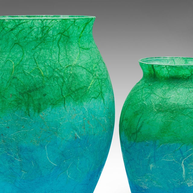 2000's Contemporary Flower Vase Duo For Sale - Image 12 of 12