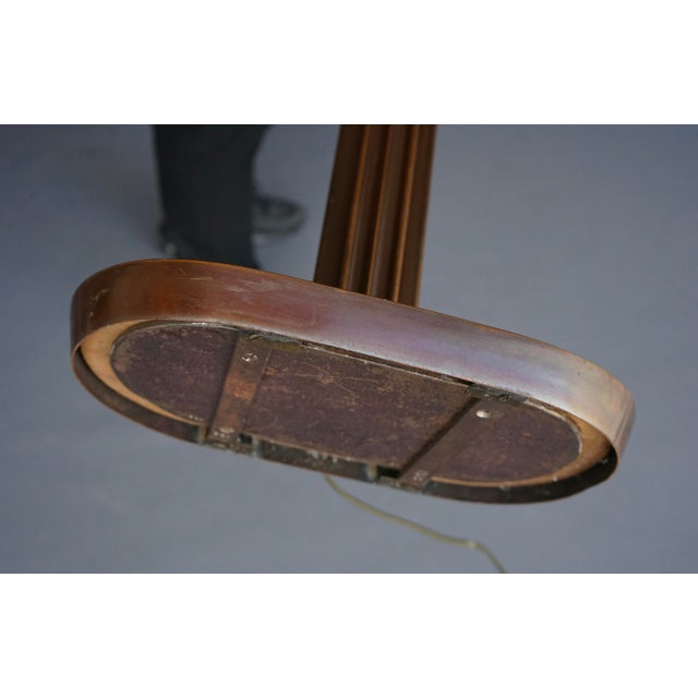 French Bronze Floor Lamp, 1970s For Sale - Image 4 of 12