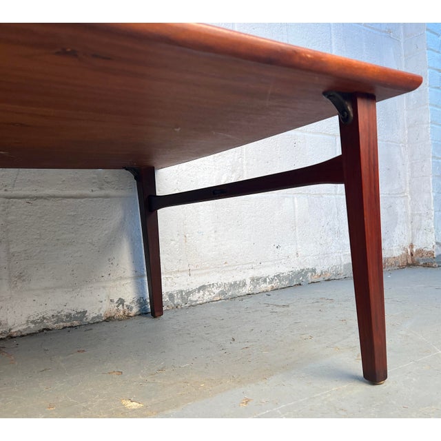 Mid-Century Modern Walnut Coffee Table With Drawer For Sale - Image 11 of 11