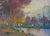 Impressionist A. Sideris Impressionist Lake Scene Oil Painting on Canvas For Sale - Image 3 of 11