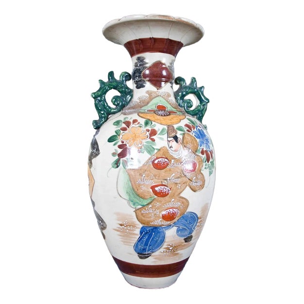 Meiji Japanese Satsuma Vase For Sale